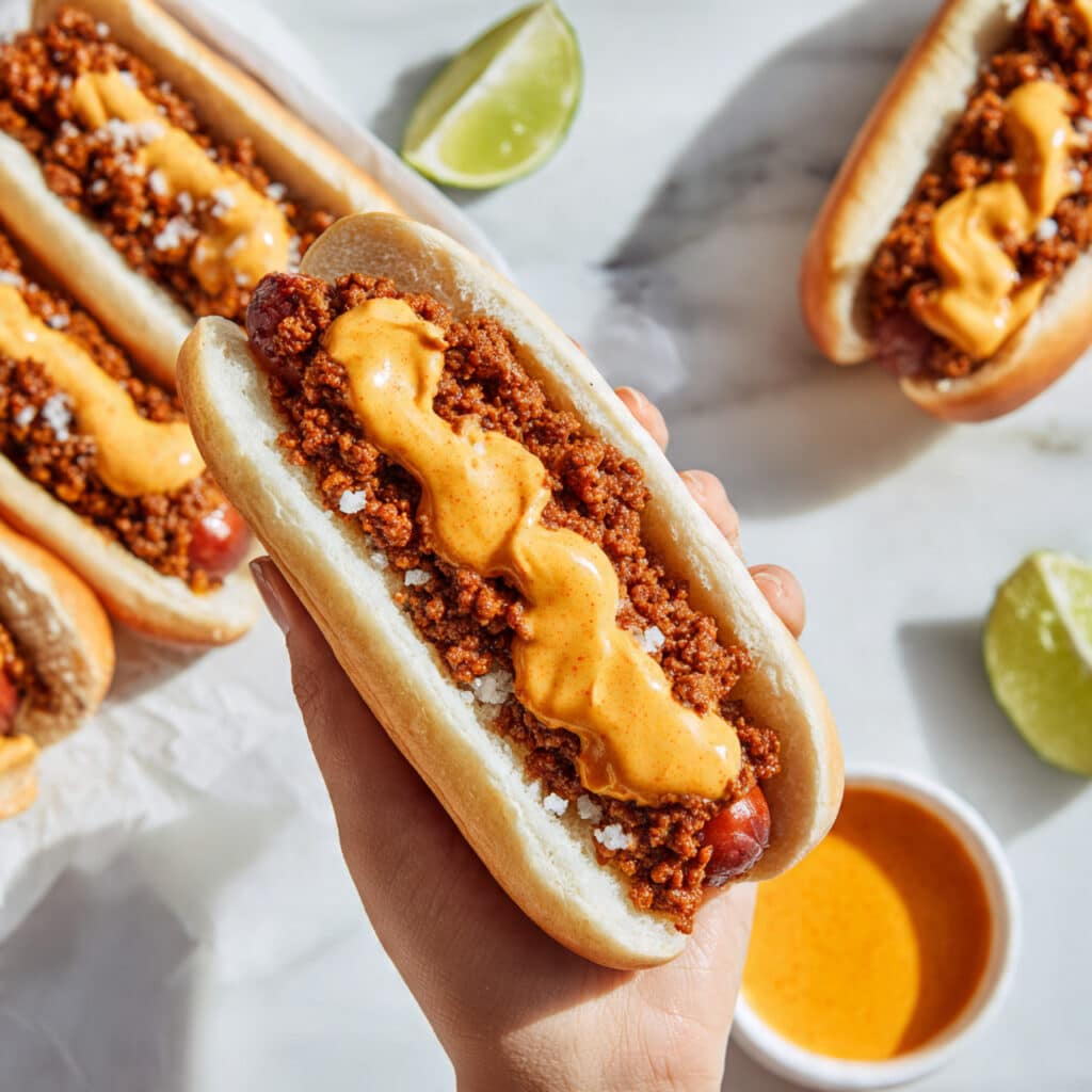 The Best Chili Cheese Hot Dogs Recipe