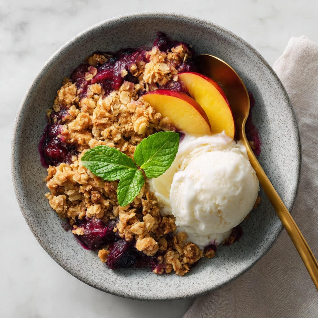Blackberry Peach Crisp Recipe
