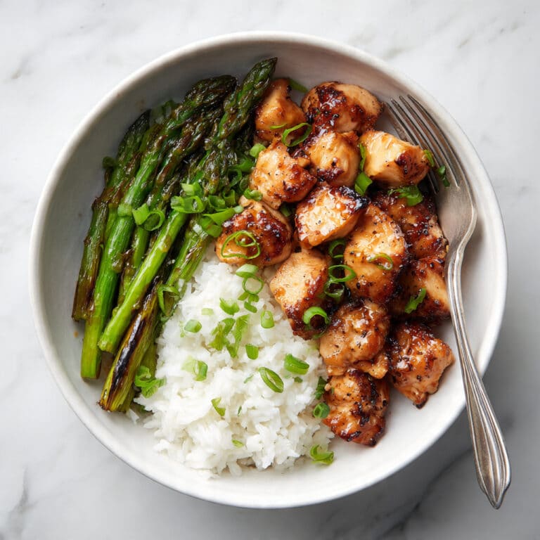 Honey Mustard Chicken Bowls with Asparagus Recipe