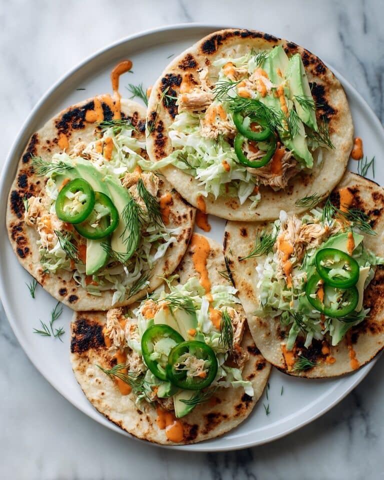Buffalo Chicken Smash Tacos with Herby Ranch Slaw Recipe