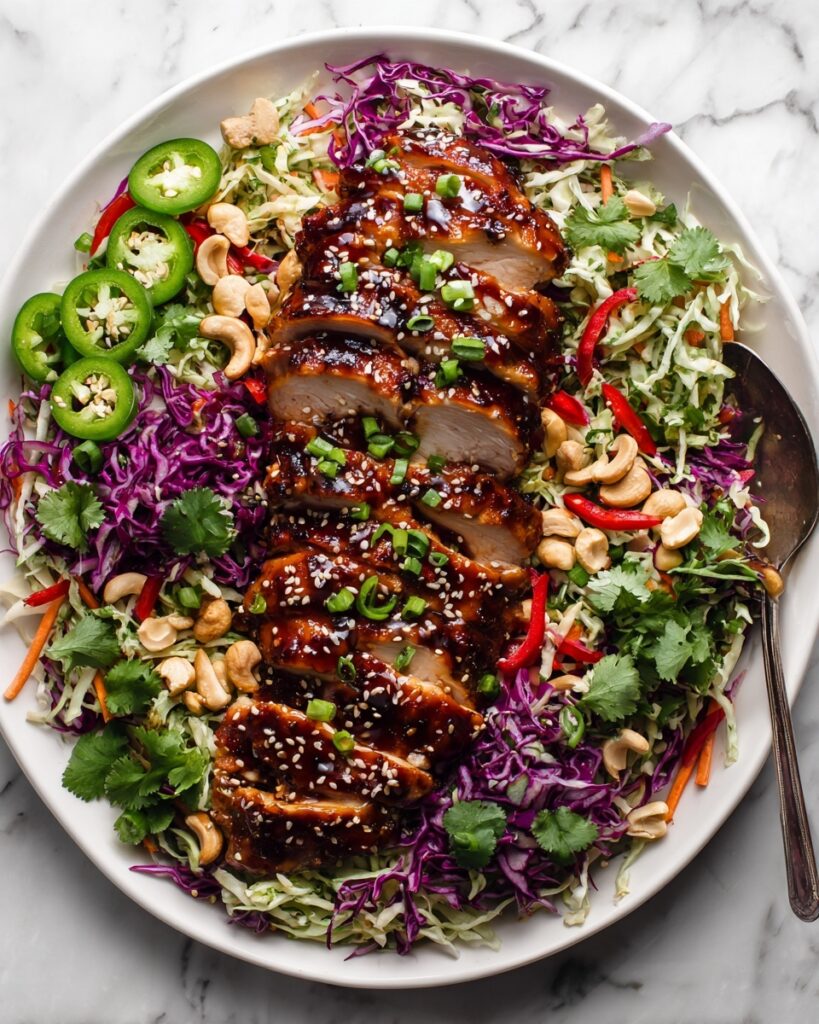 Sesame Chicken Cabbage Crunch Salad Recipe