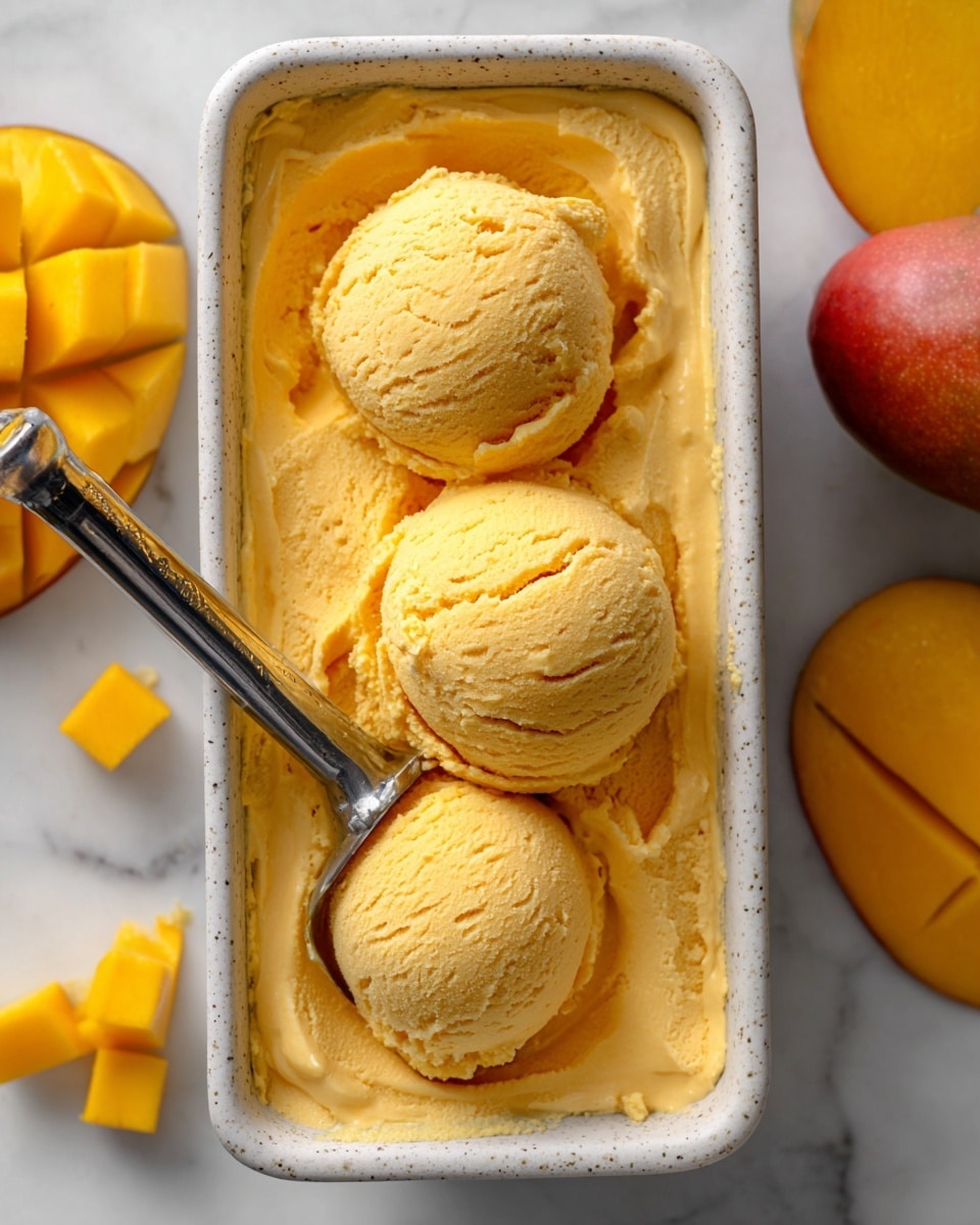 Mango Coconut Ice Cream Recipe
