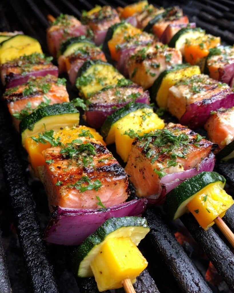 Asian Salmon Kabobs Recipe