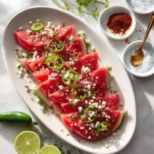 Spicy Watermelon Jalapeño Salad Recipe