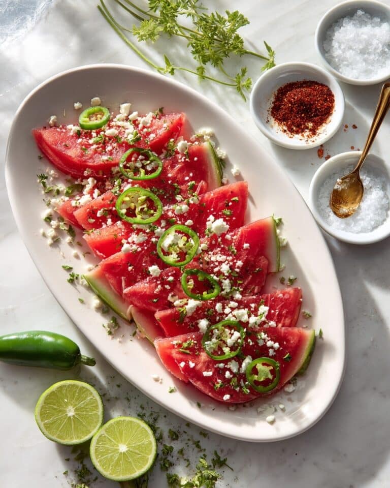 Spicy Watermelon Jalapeño Salad Recipe