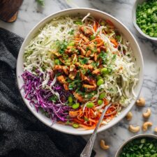 Cashew Crunch Salad with Sesame Dressing Recipe