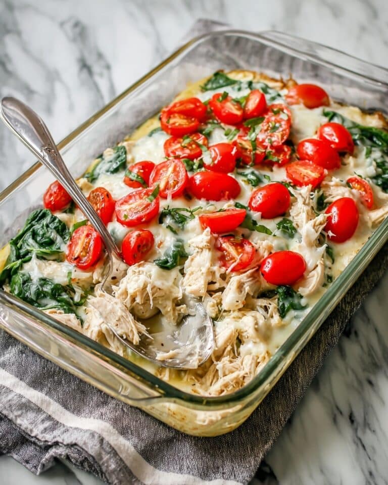 Italian Chicken Meal Prep Casserole with Zucchini and Spinach Recipe