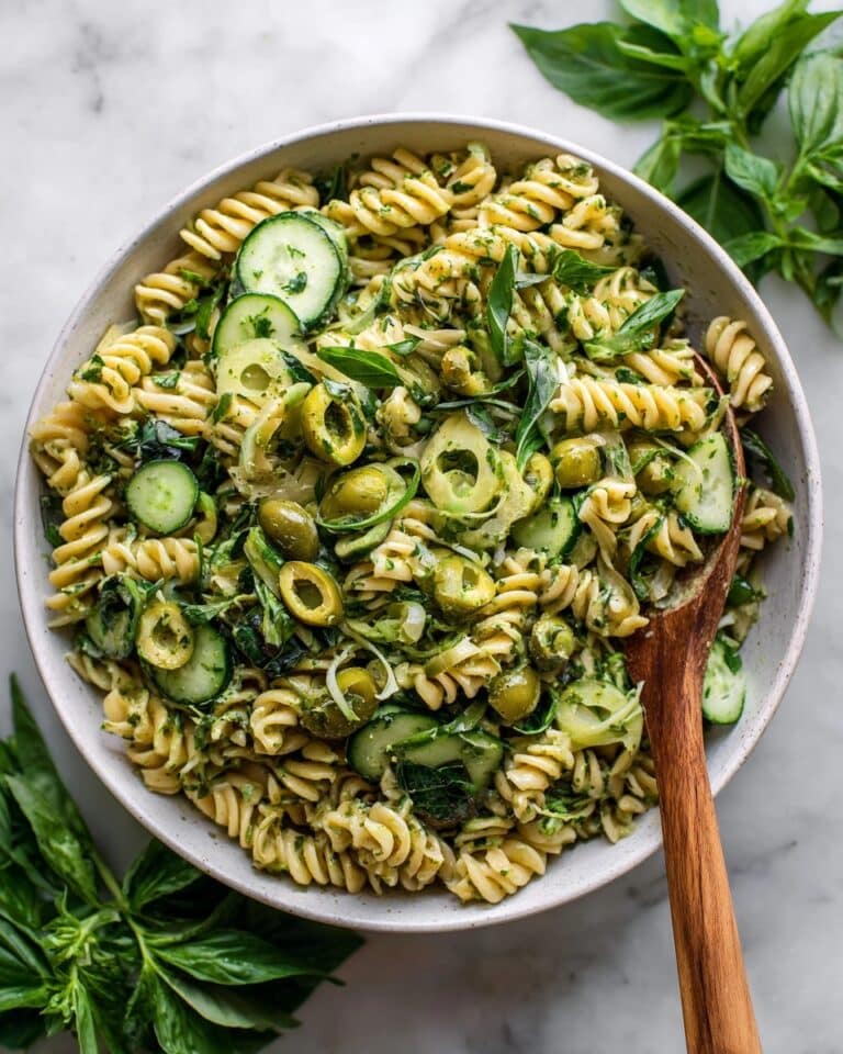 Green Goddess Pasta Salad Recipe