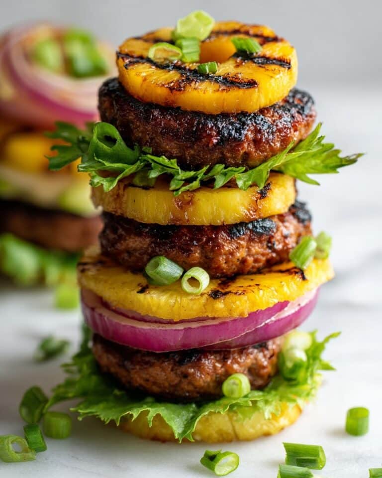 Pineapple Teriyaki Burger Recipe