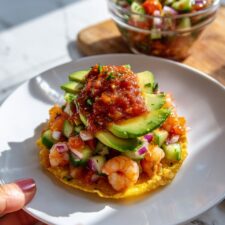 Mexican Shrimp Ceviche with Citrus and Spicy V8 Recipe