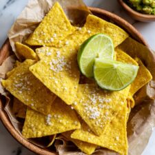 Baked Lime-Infused Tortilla Chips Recipe