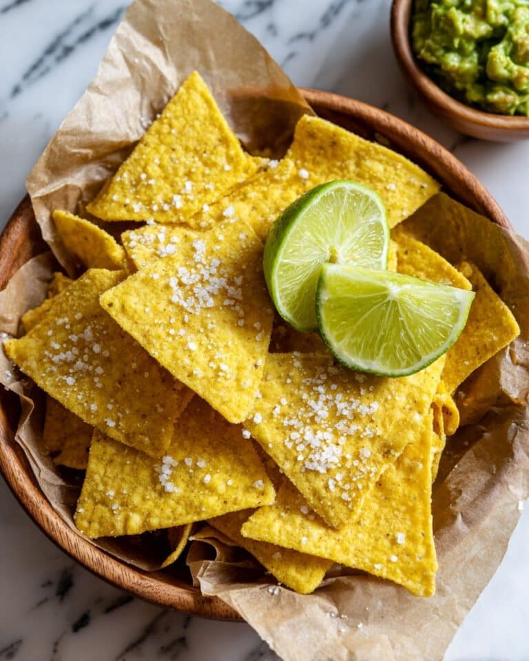 Baked Lime-Infused Tortilla Chips Recipe