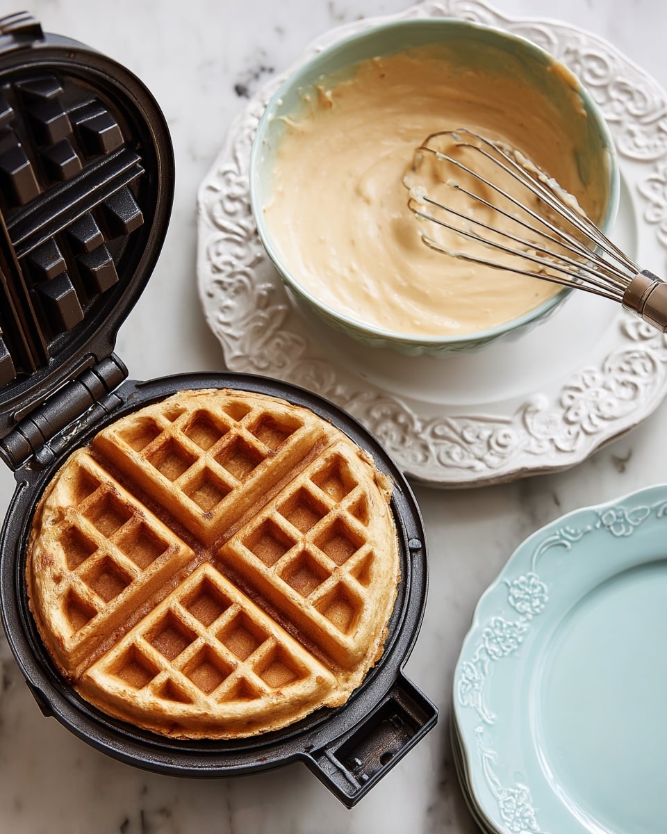 Fluffy Homemade Waffles Recipe - Recipe Image