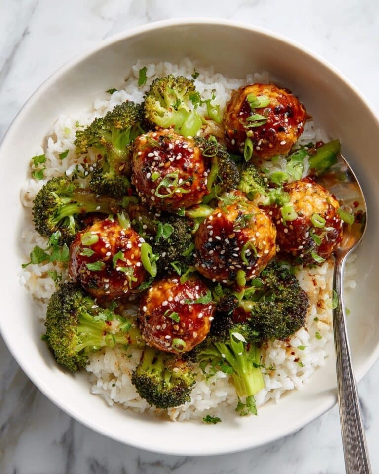 Sweet & Spicy Sesame Chicken Meatball Bowls Recipe