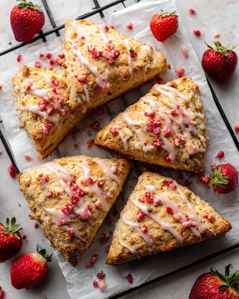 Strawberry Yogurt Scones Recipe