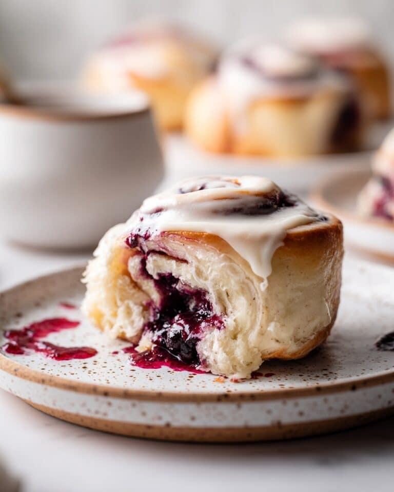 Lemon Blueberry Sweet Rolls with Cream Cheese Frosting Recipe