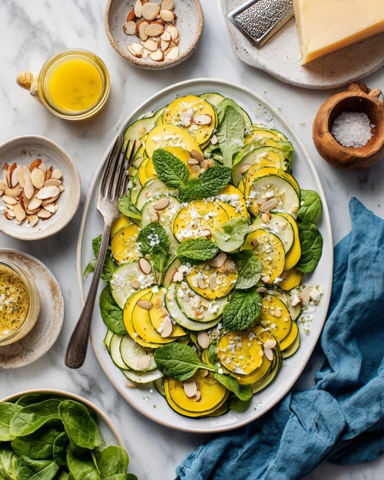 Shaved Zucchini Salad with Lemon Vinaigrette Recipe