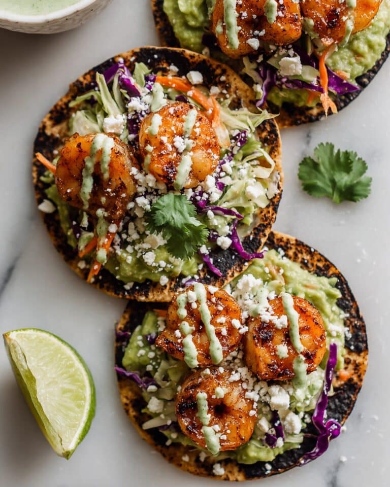 Grilled Shrimp Tacos with Cilantro Lime Slaw Recipe