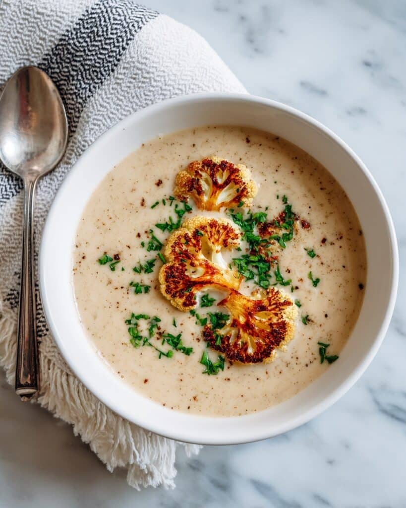 Roasted Cauliflower Soup (Vegan) Recipe