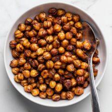 Crispy Roasted Chickpeas with Smoked Paprika and Curry Recipe
