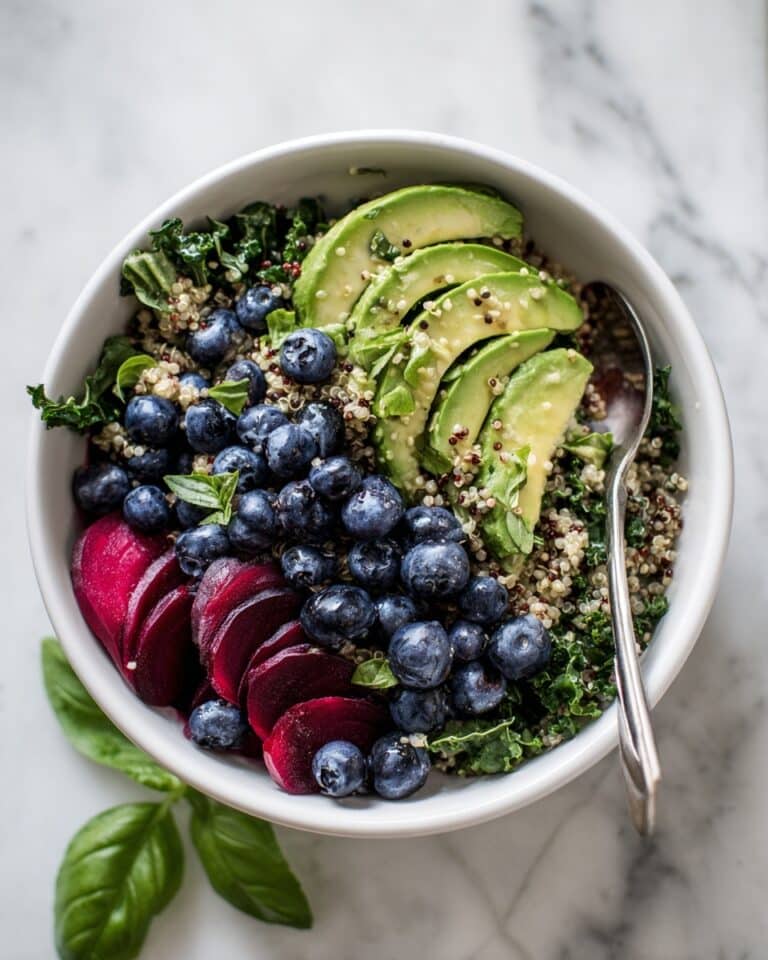 Kale Salad with Quinoa and Blueberries Recipe