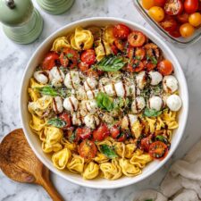 Tortellini Caprese Salad with Pesto Vinaigrette Recipe