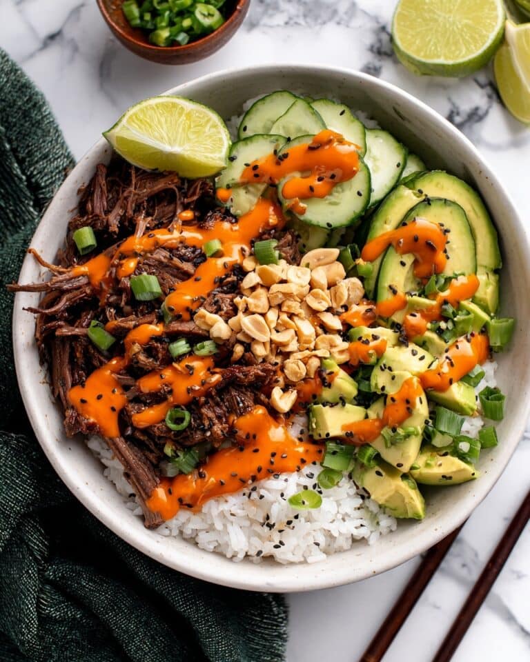 Korean Shredded Beef Rice Bowls Recipe
