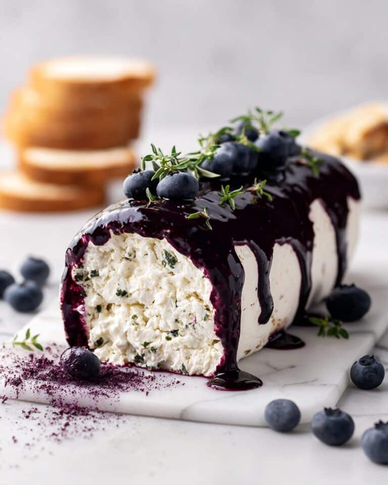 Blueberry Balsamic Goat Cheese Log Recipe