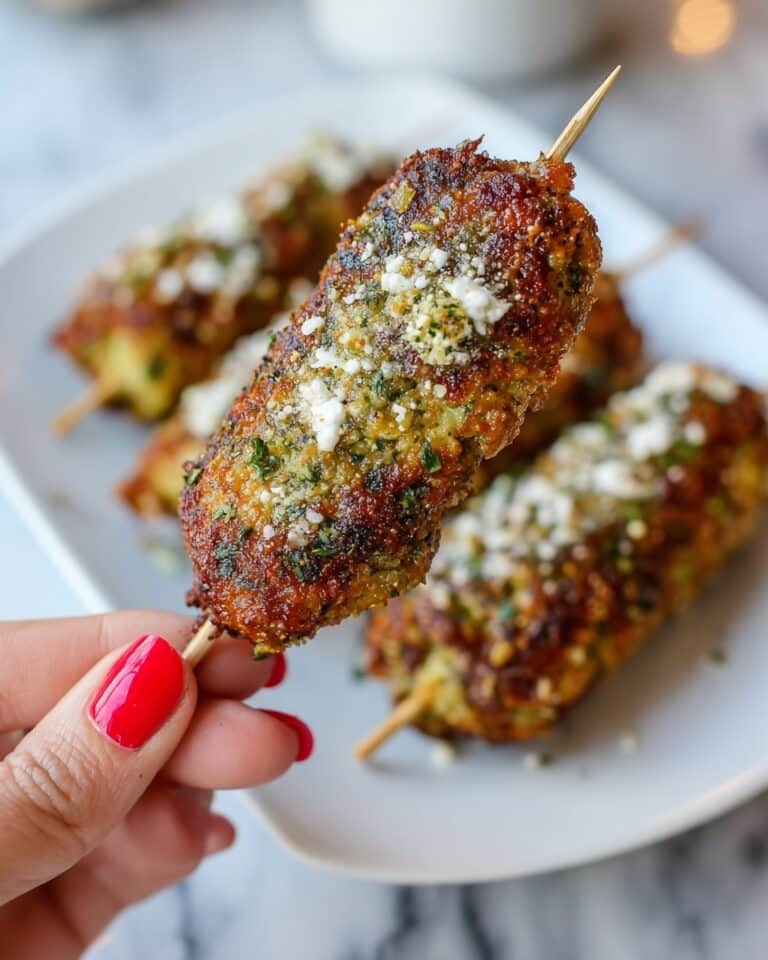 Garlic Parmesan Chicken Skewers Recipe