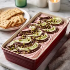 No-Bake Dubai Chocolate Cheesecake Recipe