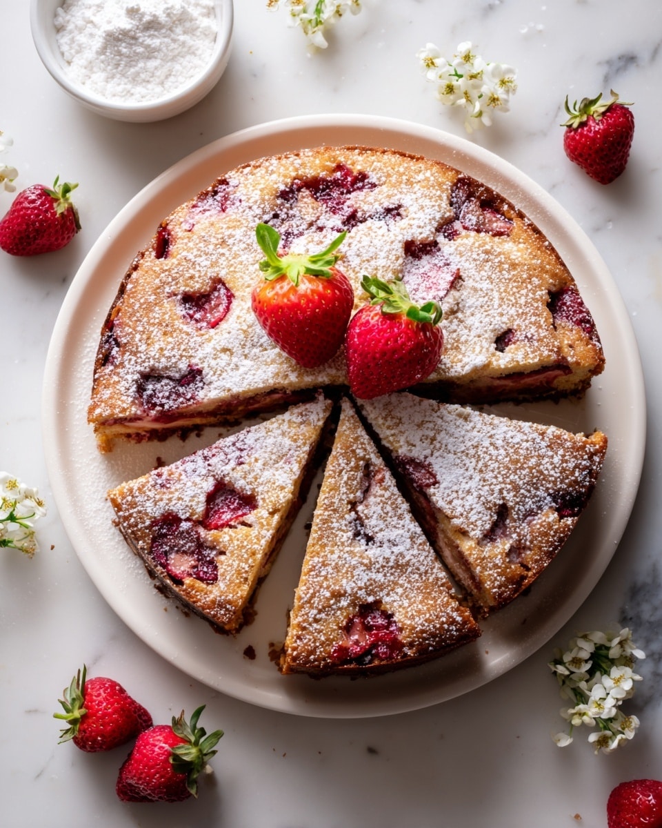 Strawberry Rhubarb Cake Recipe
