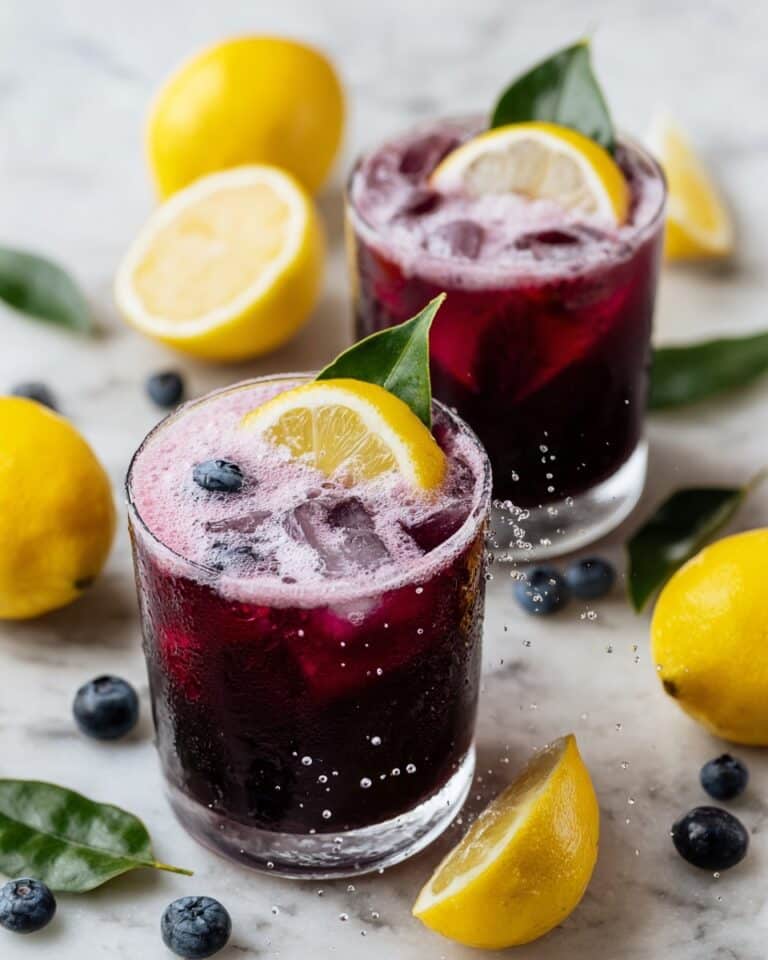 Easy Sparkling Blueberry Lemonade Recipe