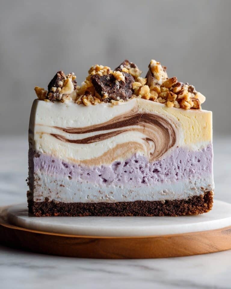 Spumoni Ice Cream with Oreo Crust and Pistachio, Cherry, and Chocolate Flavors Recipe