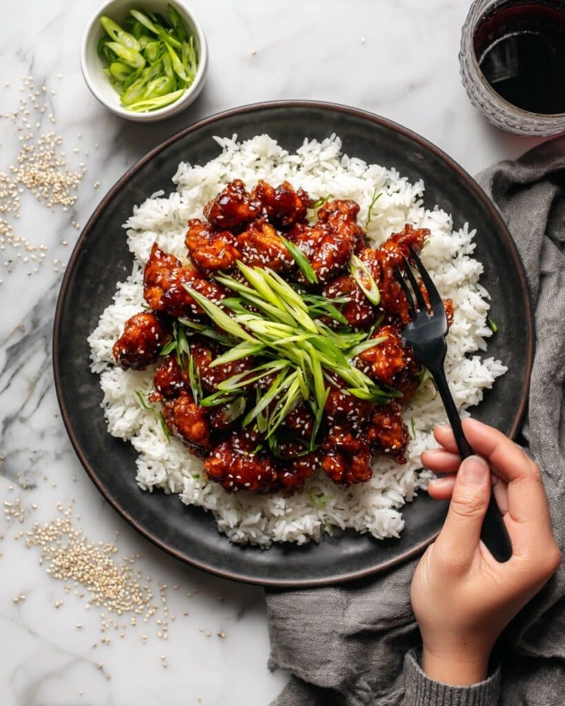 Spicy Korean Chicken with Gochujang and Sesame Recipe