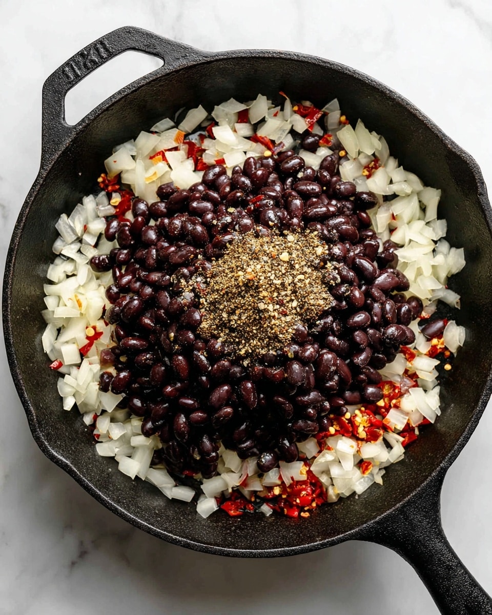 Soft-Cooked Eggs in Spicy Black Beans (Huevos Enfrijolados) Recipe - Recipe Image