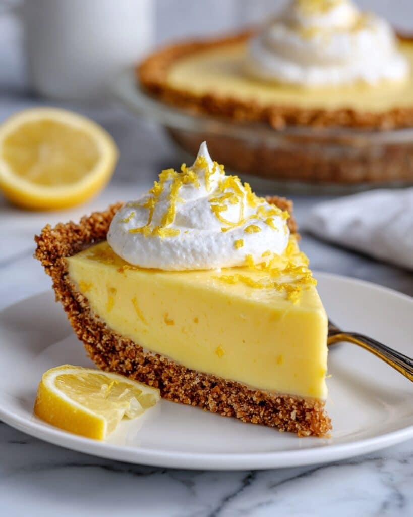 Lemon Cream Pie with Pecan Gingersnap Crust Recipe