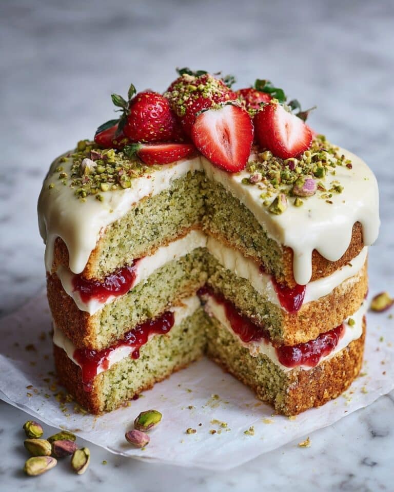 Lemon Pistachio Cake with Lovely Lemon Frosting Recipe