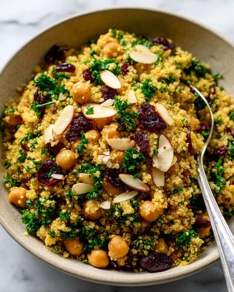 One Pot Moroccan-Inspired Chickpea Quinoa Salad Recipe