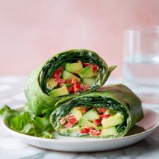 Tahini Jalapeño Green Goddess Chicken Salad Wraps Recipe