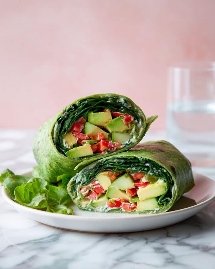 Tahini Jalapeño Green Goddess Chicken Salad Wraps Recipe