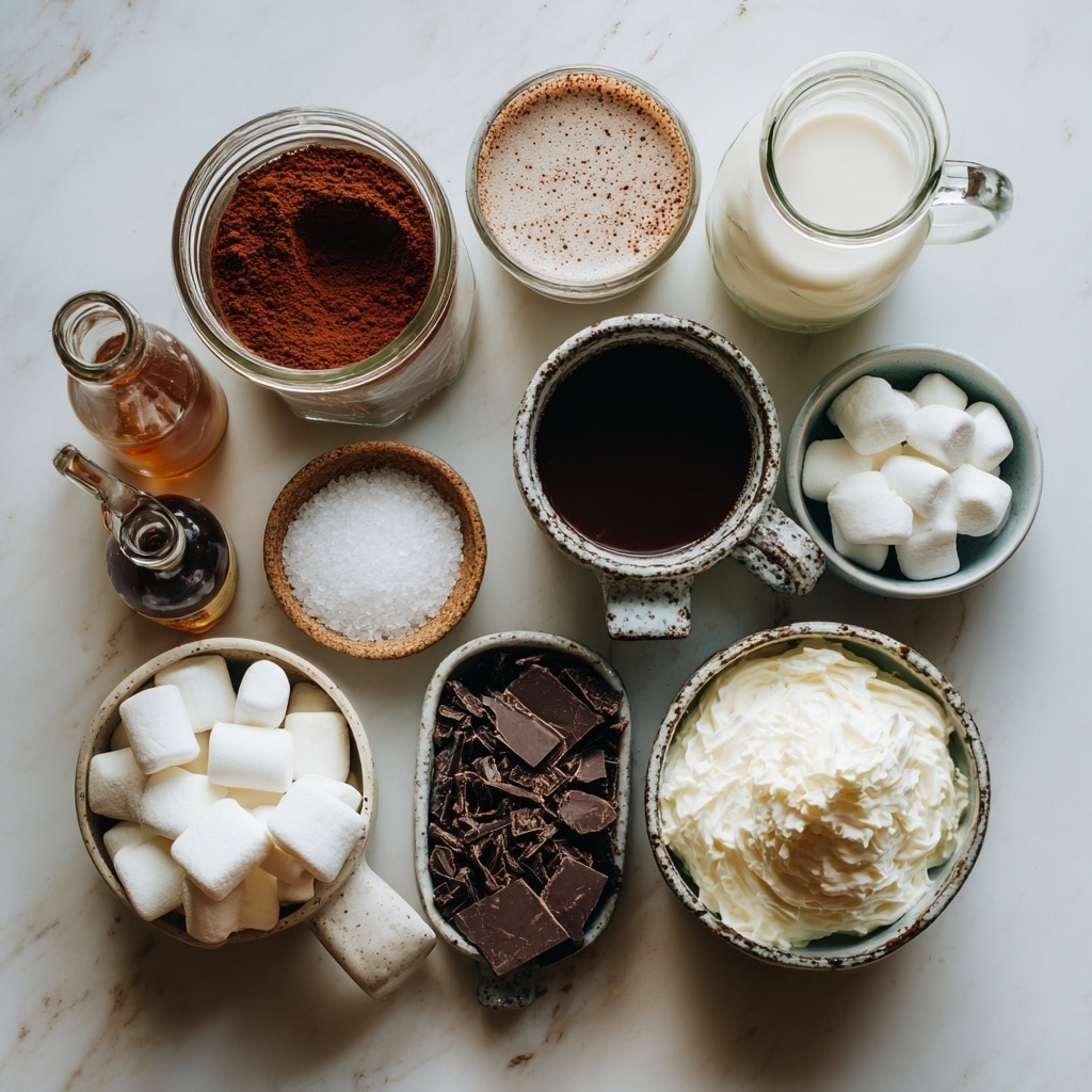A woman's hand holds a white bowl with a green rim tilted, pouring thick, smooth, dark brown hot chocolate into a white cup with a textured brown bottom, sitting on a beige cloth on a white marbled surface. The hot chocolate flows in a thick stream filling the cup. Nearby is a small metal whisk lying on the cloth, pine cones, chocolate pieces, and green pine leaves scattered softly around. In the background, there is another white cup with a textured brown bottom and a blurred white marbled wall. Photo taken with an iphone --ar 4:5 --v 7