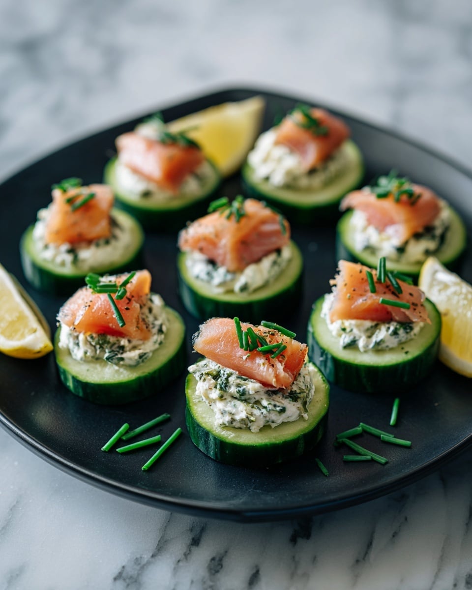 Smoked Salmon Cucumber Appetizer Recipe