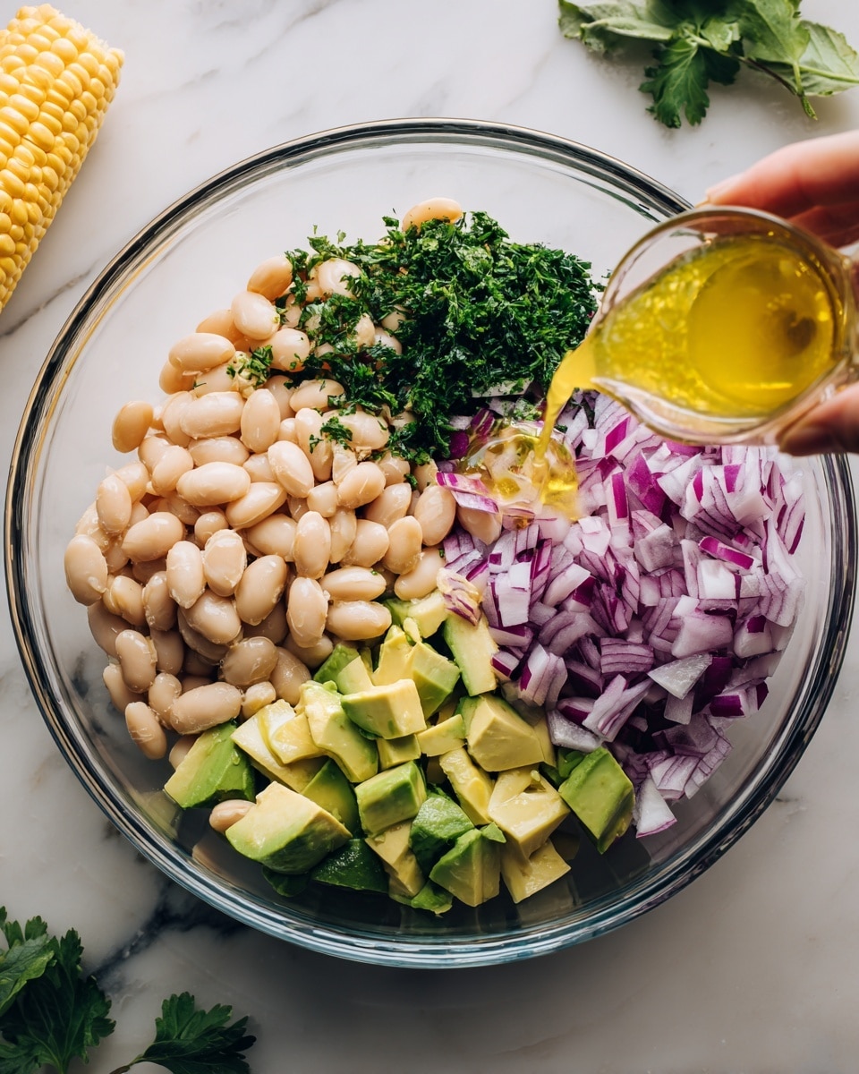 Charred Corn Salad with Avocado, Feta, and Fresh Herbs Recipe - Recipe Image
