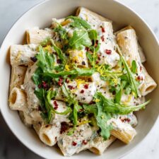 Ricotta Pasta with Lemon and Arugula Recipe