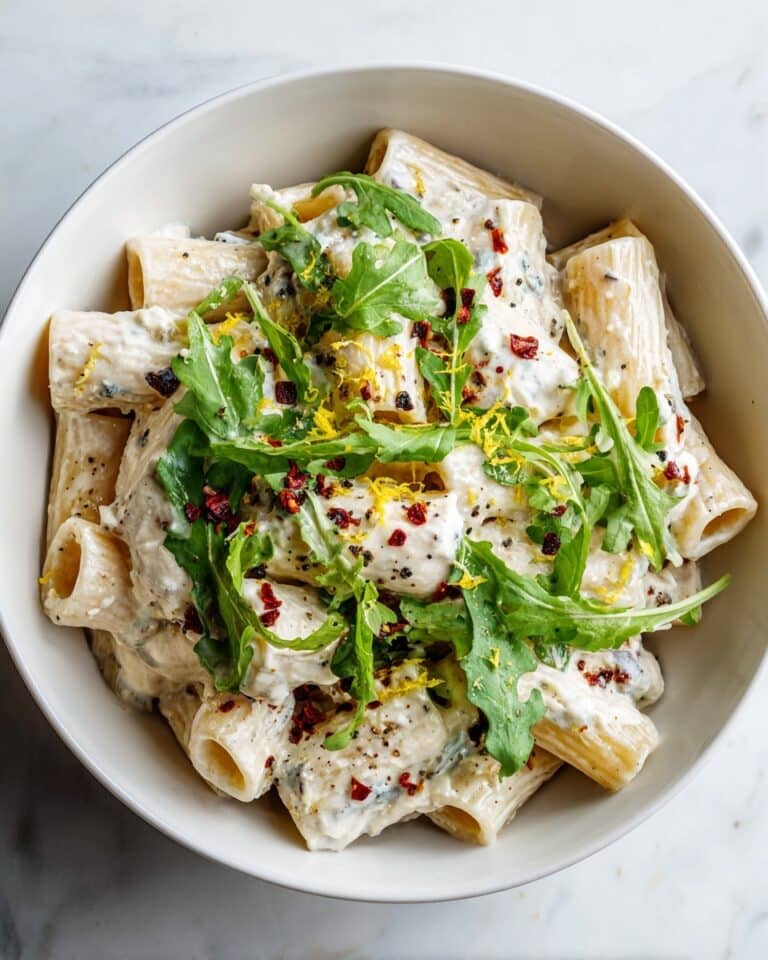 Ricotta Pasta with Lemon and Arugula Recipe