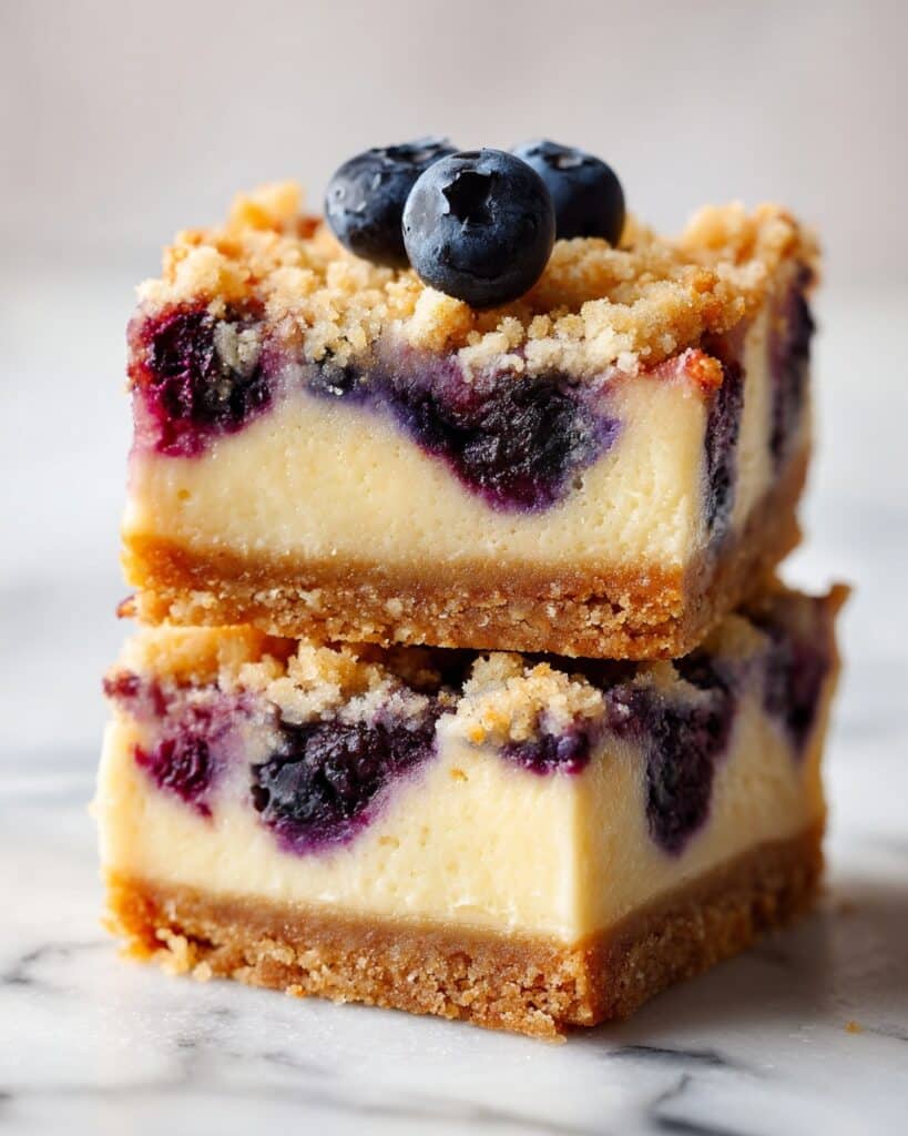 Blueberry Cheesecake Crumble Bars Recipe