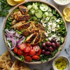 Greek Grilled Chicken Breast with Lemon Parsley Sauce Recipe