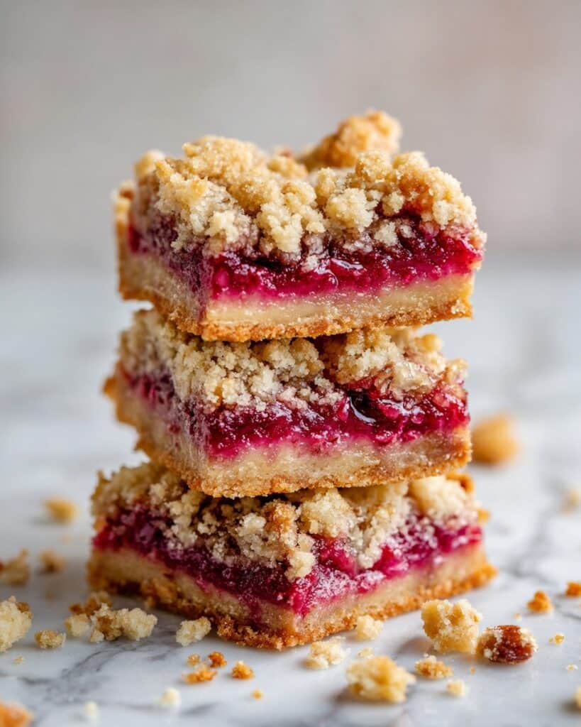 Strawberry Rhubarb Pie Bars Recipe