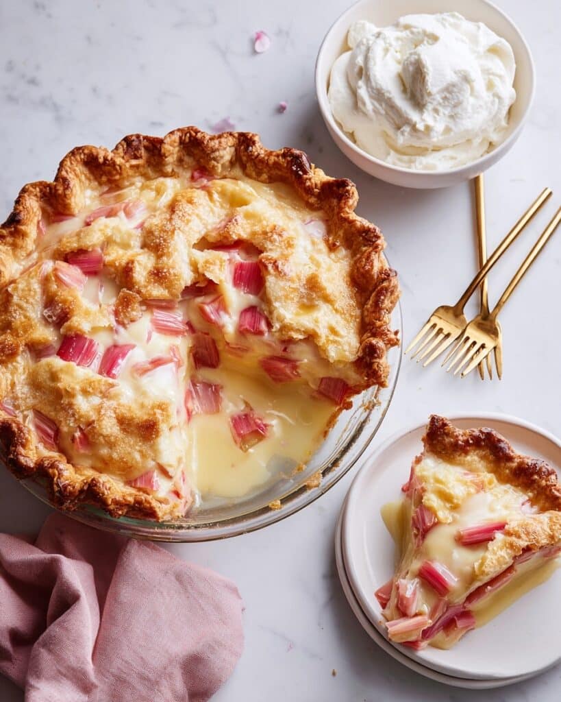 Rhubarb Custard Pie Recipe