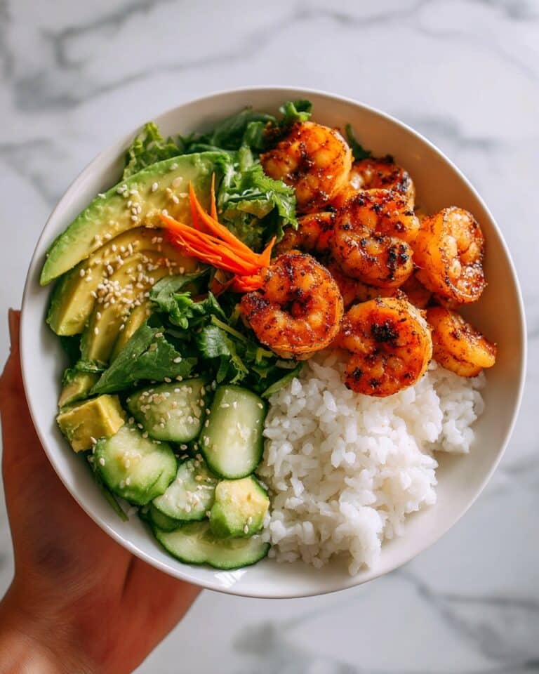 Spicy Shrimp with Peach Salad Recipe